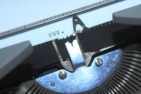 Text message print on a typewriter 스톡 사진