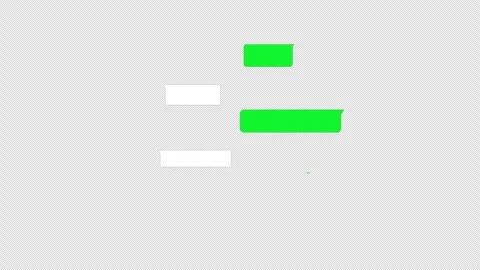 Text message sending or receiving template animation, text message custom text. Stock Footage 300415715