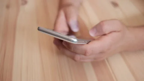 Text messaging on mobile phone. Stock Footage 87553195