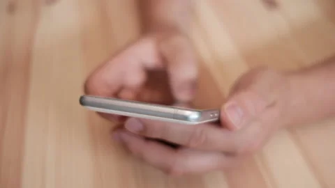 Text messaging on mobile phone. Stock Footage 87553702