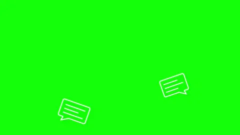 Text messaging speech bubbles on green screen  Stock Footage 319415410