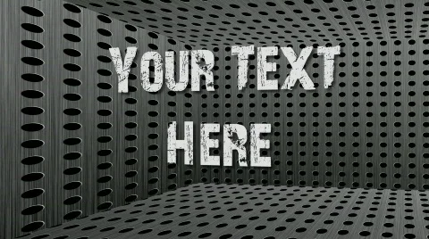 Text in a Metal Box.zip Stock After Effects