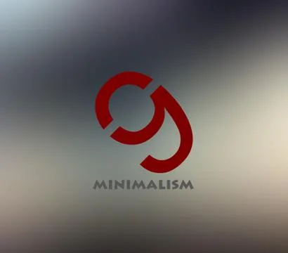 Text minimalism Stock Illustration