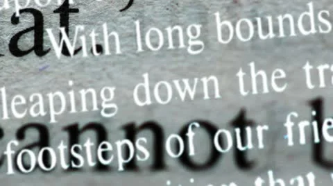 Text moves Stock Footage 17303898