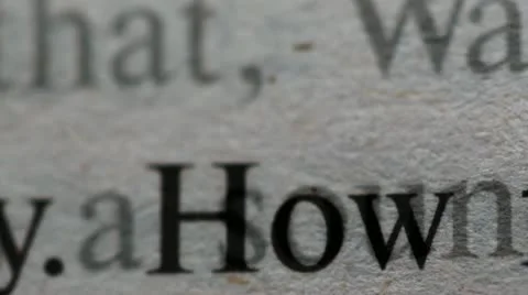 Text moves on a paper very close Stock Footage 18186609