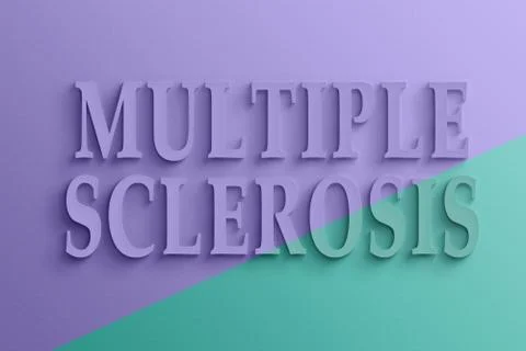 Text of multiple sclerosis Stock Illustration