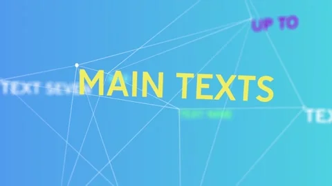Text Network After Effects stock