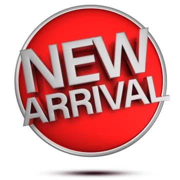 Text New Arrival 3d. Stock Illustration