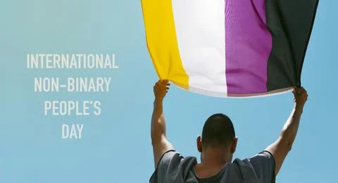 Text non-binary peoples day Stock Photos