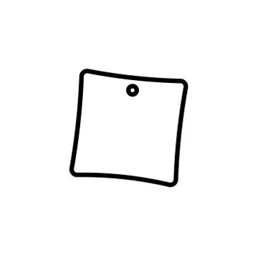 Text note paper document flat design vector illustration Stock Illustration