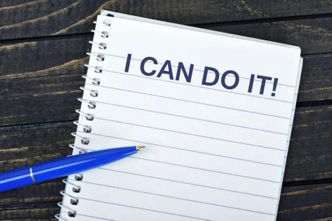 Text on notepad Foto stock