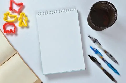 Text on notepad Stock Photos