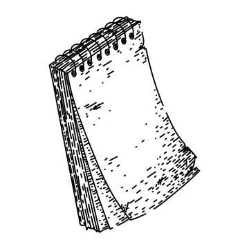 Text notepad sketch hand drawn vector 스톡 일러스트