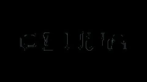 Text ODUWA in the form of printed circuit board tracks Vidéo 103638431