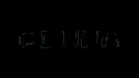 Text ODUWA in the form of printed circuit board tracks Stock Footage 103638706