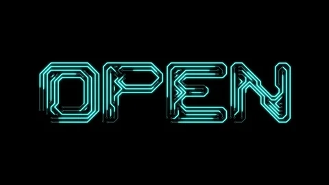 Text open in the form of printed circuit board tracks Stock Footage 104322169