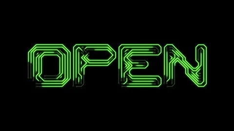 Text open in the form of printed circuit board tracks Stock Footage 104328566