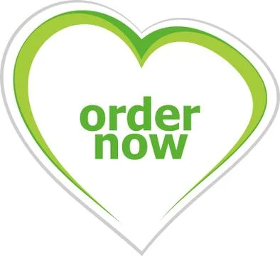 Text order now. Business concept Stock Illustration