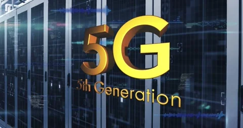 Text over empty computer server room against tall buildings in background Stock Footage 331067391