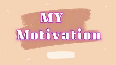 Text overlay featuring motivation concept displayed against a soft pastel peach Stock Footage 345499742