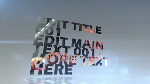Text Overlay Sequence Stock After Effects