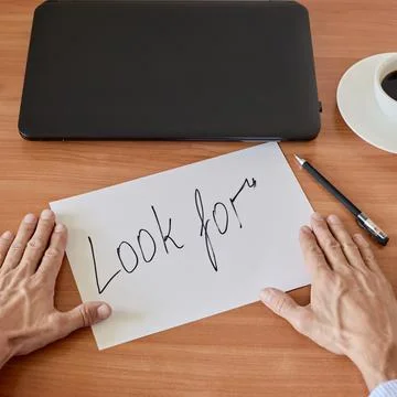 Text on paper sheet 스톡 사진