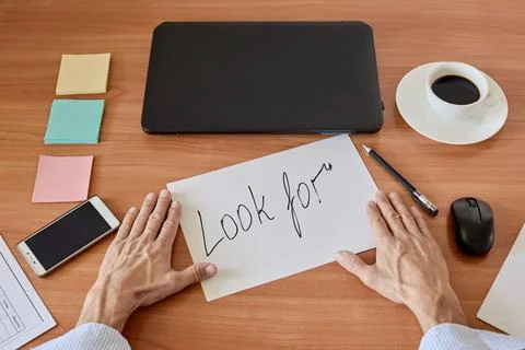 Text on paper sheet Stock Photos