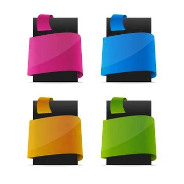 Text placeholder backgrounds set Stock Illustration