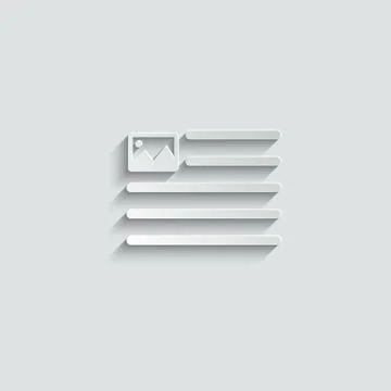 Text positions icon. Text edit icon. alignment-page, text formatting sign vec Stock Illustration