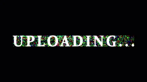 Text progress indicator animating with changing colors against a dark backg.. Video stock 343476417