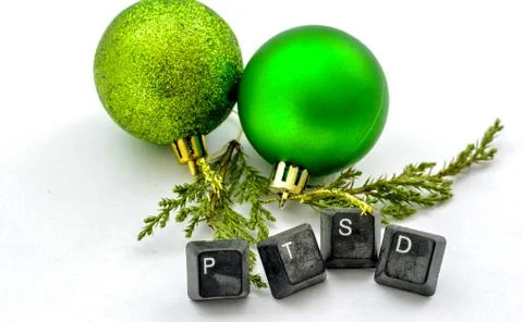 Text ptsd with old dirty computer buttons on white background, Stock Photos
