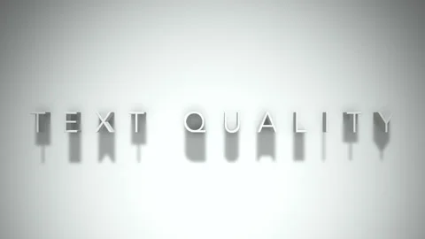 Text quality 3D title animation white text on a white background Stock Footage 299702032