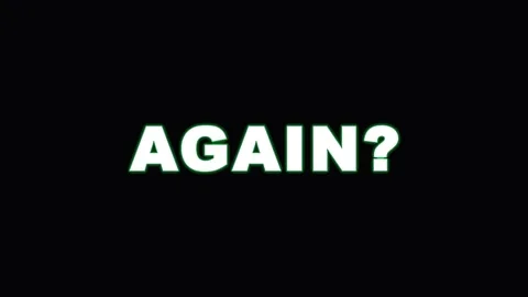 Text question repeated in multiple colors against a dark background with su.. Video stock 344035383