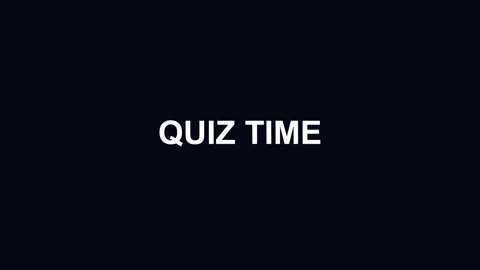 Text quiz time dynamic animation for trivia challenges and educational social Stock Footage 346510754