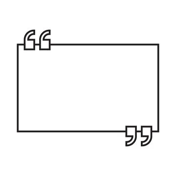 Text quote speech empty rectangle shape icon Stock-Illustration