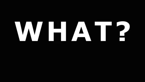 Text repetition confusion question mark black screen with white lettering Stock Footage 343409129