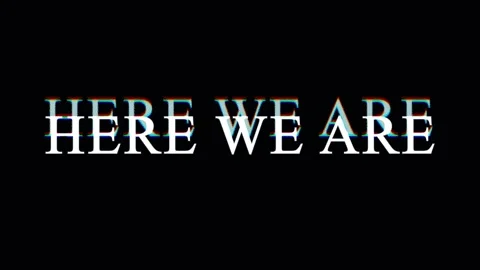 Text reveal with RGB split effect in cinematic motion for a modern brand an.. 스톡 동영상 344035400