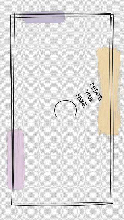 Text Rotate your phone. Template for social networks. Thin line. Rectangle Stock Footage 235606366