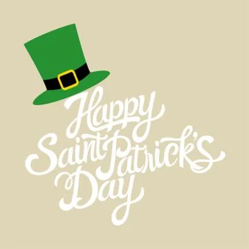 Text of Saint Patrick's Day Stock Illustration