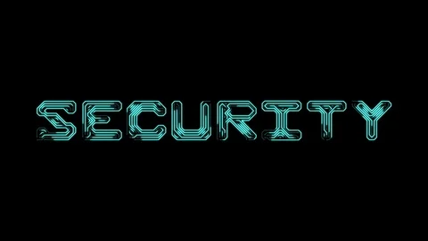 Text security in the form of printed circuit board tracks Stock Footage 104322270