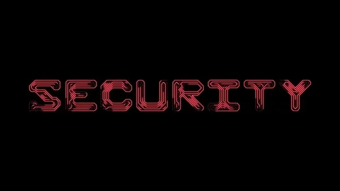 Text security in the form of printed circuit board tracks Stock Footage 104324860