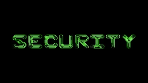 Text security in the form of printed circuit board tracks Stock Footage 104328843