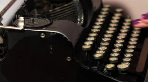 A Text Set On An Old Typewriter  5 Video stock 58891076