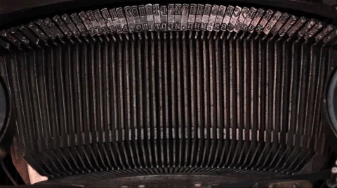 A Text Set On An Old Typewriter Video stock 58891087