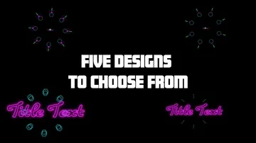 Text With Shapes Stock After Effects