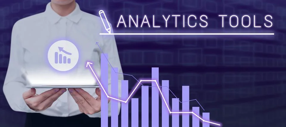 Text showing inspiration Analytics Tools. Conceptual photo pieces of web Foto stock