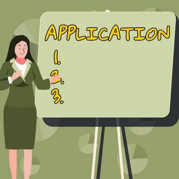 Text showing inspiration Application. Internet Concept an order for something Illustrazione stock