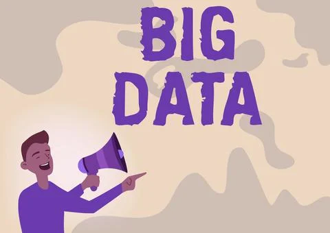 Text showing inspiration Big Data. Business showcase sets that so complex that Illustrazione stock
