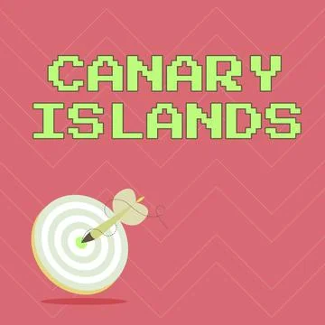 Text showing inspiration Canary Islands. Business approach a group of Illustration
