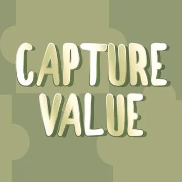 Text showing inspiration Capture Value. Internet Concept Customer Relationship 스톡 일러스트